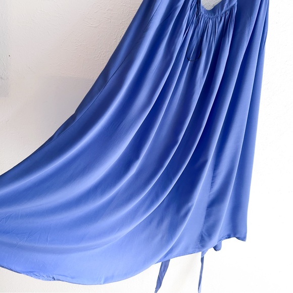 Lulu’s Magical Movement Periwinkle Blue Wrap Maxi Dress Sz Small - Picture 5 of 6